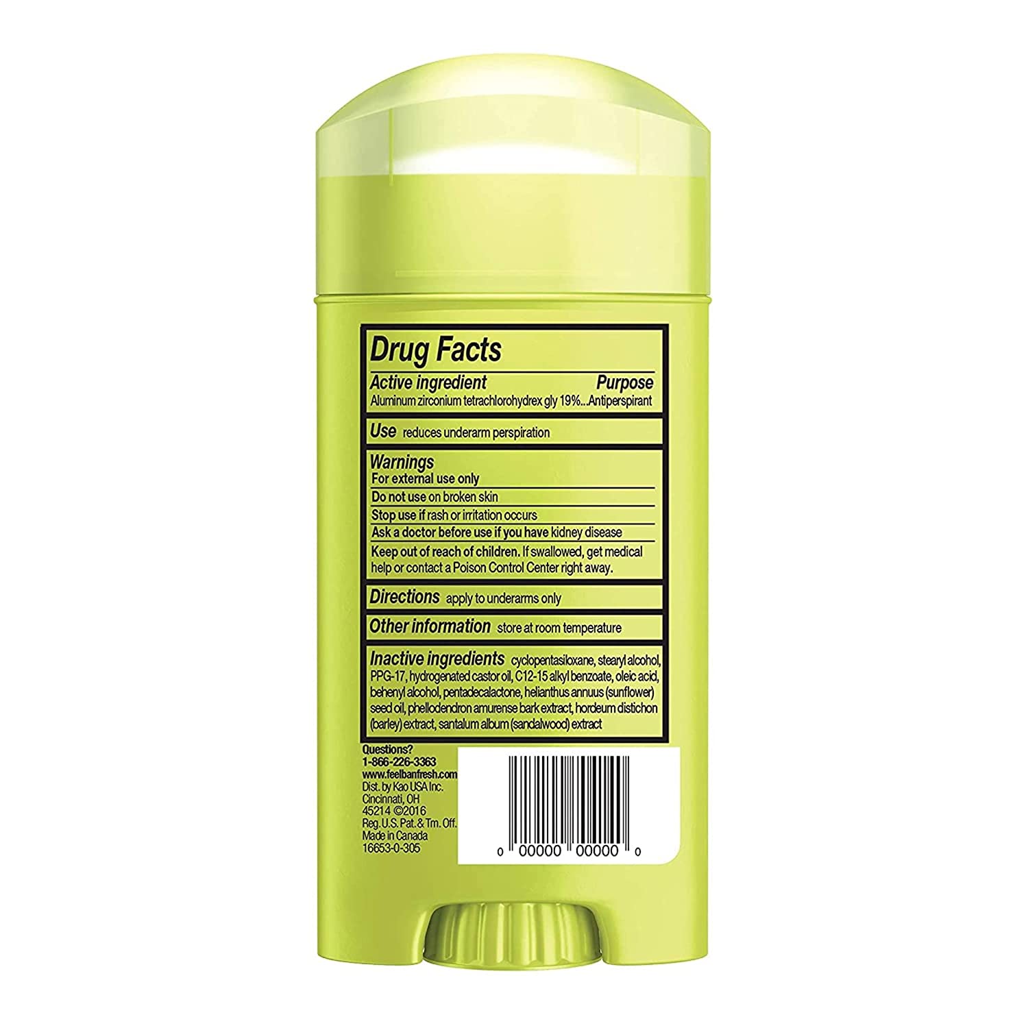 Ban Shower Fresh 24-hour Invisible Antiperspirant, Solid Deodorant for Women and Men, Underarm Wetness Protection, with Odor-fighting Ingredients, 2.6 Ounce (Pack of 4) - Image 7